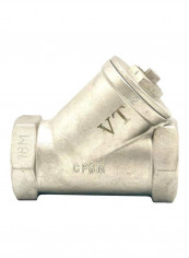 Stainless Steel Y-Strainer Screwed Valve Silver 2inch