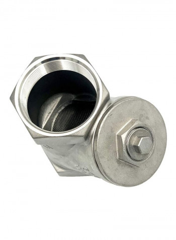 Stainless Steel Y-Strainer Screwed Valve Silver 2inch