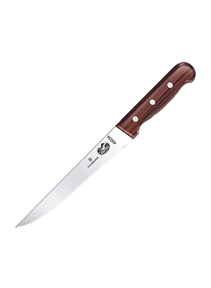 Compact Chef Knife Silver/Brown 8inch
