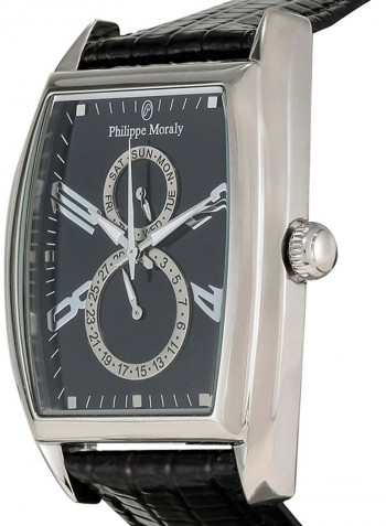 Men's Leather Chronograph Watch L1421WBB