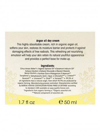 Organic Argan Oil Day Cream 50ml