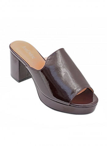 Heeled Casual Sandals Brown