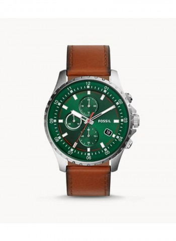 Men's Dillinger Chronograph Luggage Leather Strap Wrist Watch FS5734