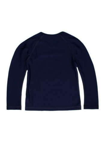 Glassy Long Sleeves T-shirt Navy