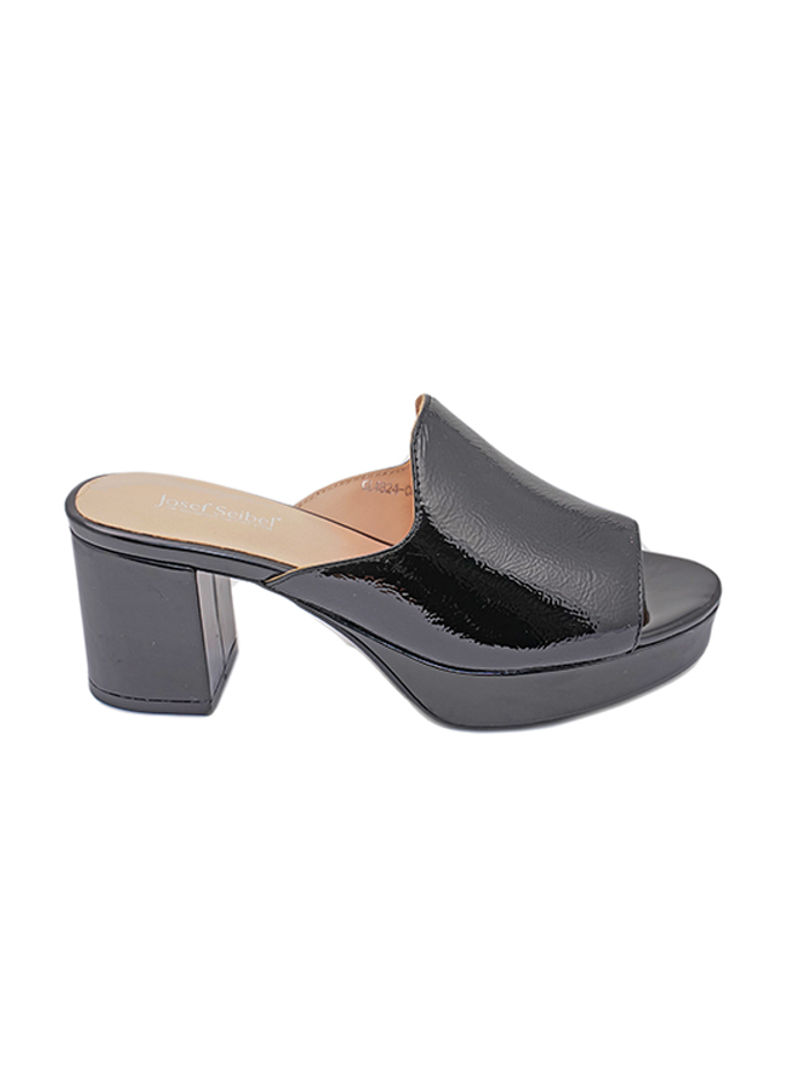 Heeled Casual Sandals Black