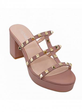 Heeled Casual Sandals Pink