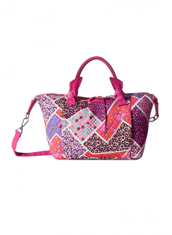 Modern Medley Print Satchel Bag Multicolour