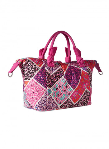 Modern Medley Print Satchel Bag Multicolour