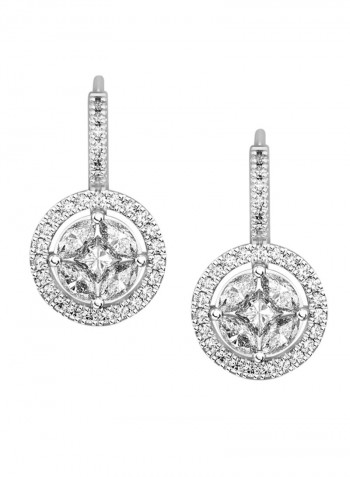 925 Sterling Silver Zircon Studded Earrings