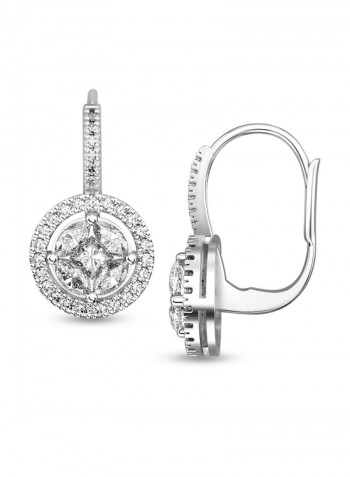 925 Sterling Silver Zircon Studded Earrings