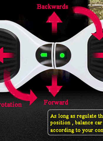 Hoverboard 2-Wheel Self Balancing Electric Smart Scooter 500x240x240millimeter