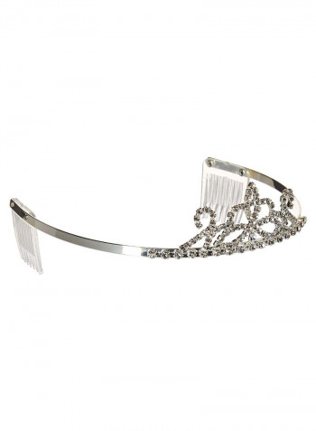 Rhinestone Accented Tiara