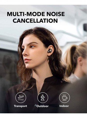 Wireless Bluetooth In-Ear Headphones With Mic Black