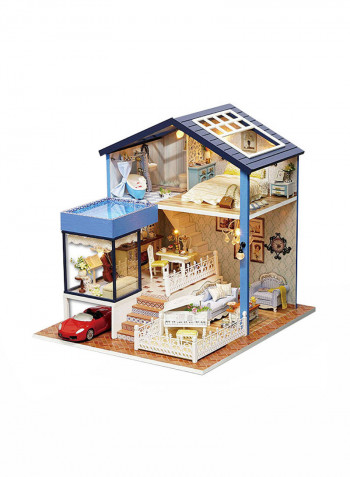 Seattle House 3D Puzzles Wooden Handmade Miniature Dollhouse Diy Kit
