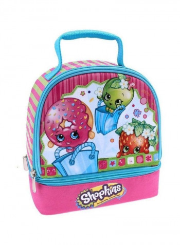 2-Piece Zippered Backpack And Lunch Box Set