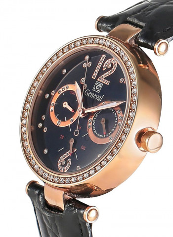 Women's Leather Analog Watch GLS212RBB