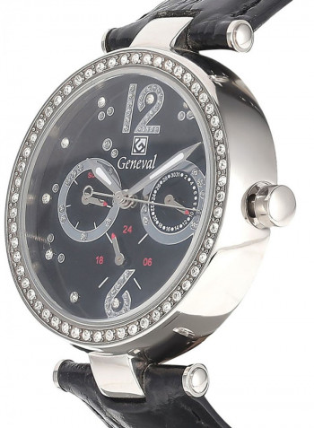 Women's Leather Chronograph Watch GLS212WPBB