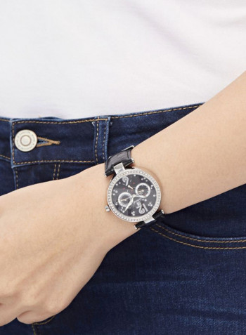 Women's Leather Chronograph Watch GLS212WPBB