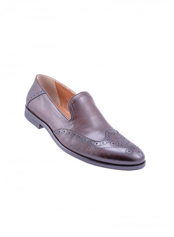 Comfortable Formal Shoes Coffee