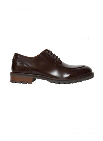 Derby Leather Formal Shoes Brown