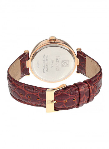 Women's Leather Chronograph Watch GLS212RPWO