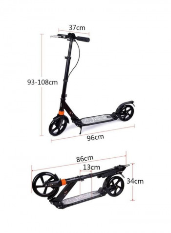 2 Wheel Scooter 108x14x98cm