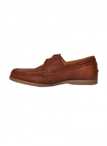 Derby Leather Formal Shoes Brown