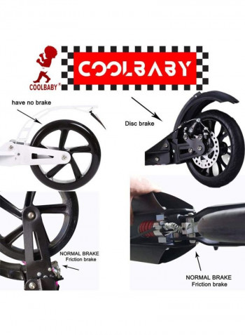 Foldable 2 Wheel Scooter 48x38x25cm