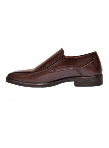Leather Formal Moccasins Loafers Brown