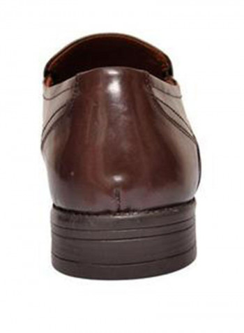 Leather Formal Moccasins Loafers Brown