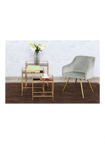 3- Piece Acetech Nesting Table Set Golden