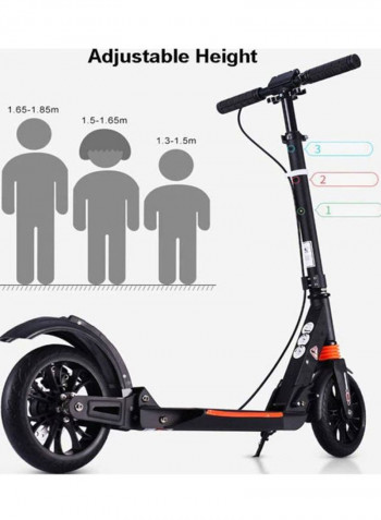 Adjustable Handlebar Folding Kick Scooter 108×95×20cm