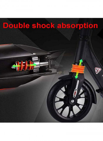 Adjustable Handlebar Folding Kick Scooter 108×95×20cm