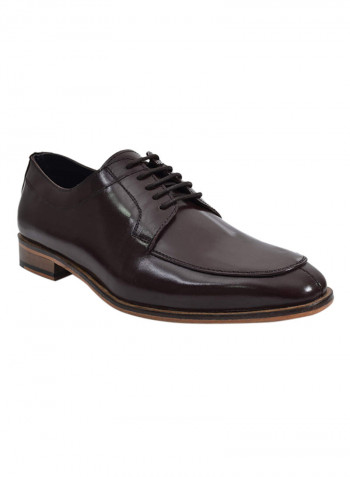 Welted Premium Leather Derby Shoes Brown