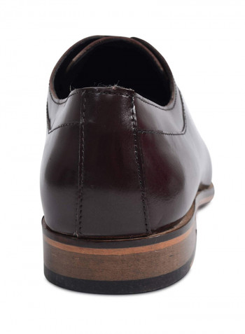 Welted Premium Leather Derby Shoes Brown
