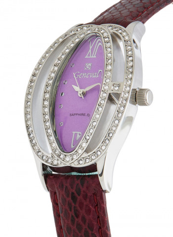 Women's Leather Analog Watch GLS146WVV