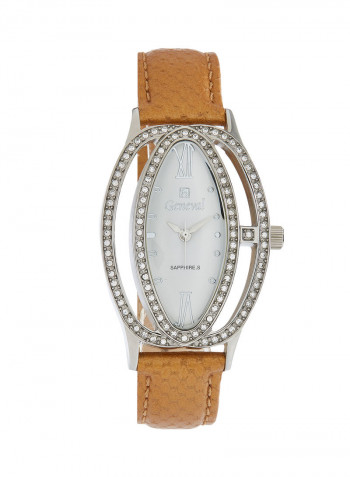 Women's Leather Analog Watch GLS146WWW