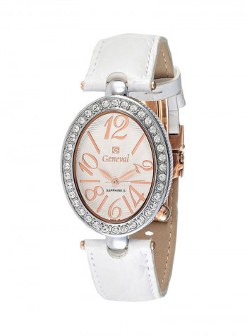 Women's Leather Analog Watch GLS148CRWW