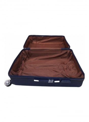3-Piece Trolley Luggage Set Navy Blue
