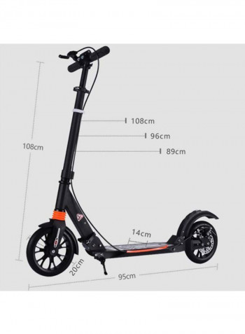 Adjustable Kick Scooter 108x95x20centimeter
