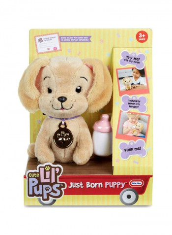 Just Born Puppy 644863 13.34x20.32x25.4cm