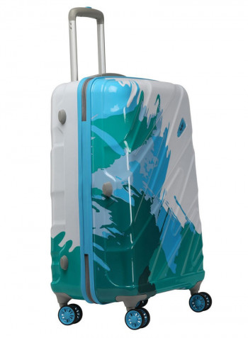 Mirage Hardside Medium Check in Luggage Trolley Mirag Blue/White
