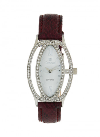 Women's Leather Analog Wrist Watch GLS146WWV