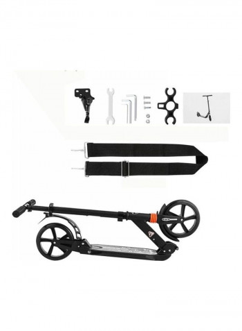 Non-electric Foldable Front & Rear Shock-Absorbing System Scooter 98x104x38cm