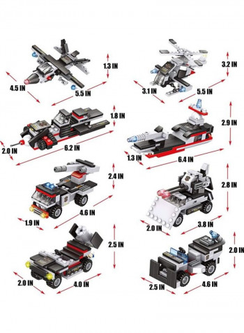 1630 Piece Aircraft Carrier Building Blocks Set