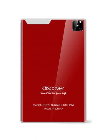 T2 10.1 Inch 4GB 64GB 4G LTE Tablet Red
