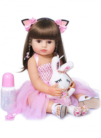 Soft Silicone Reborn Toddler Girl Doll 55cm