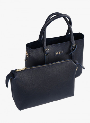 Tote Bag With Pouch Dark Blue