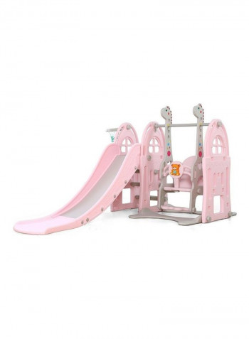 3-In-1 Swing And Slide With Basketball Hooks