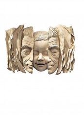Child At Heart Wall Sculpture Beige 3x15x10.5inch